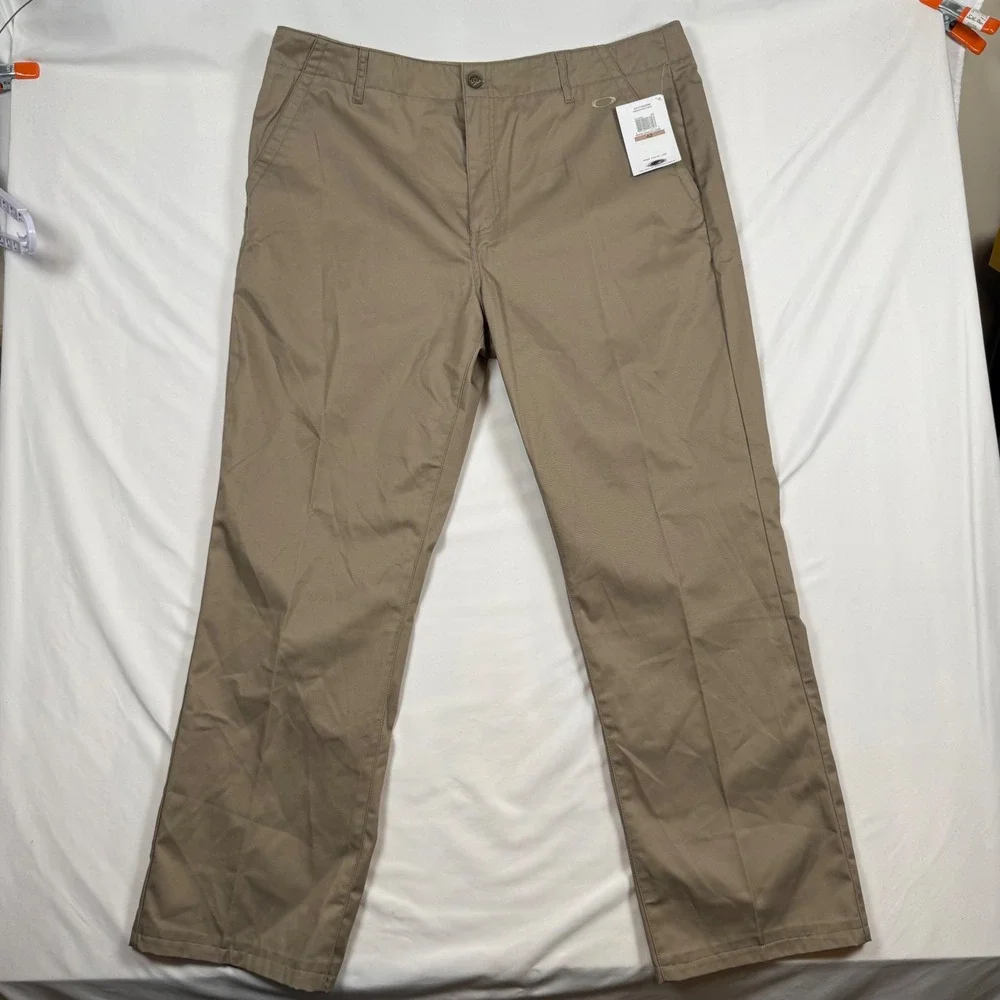 Oakley Mens Nascar Khaki Pants 421738ODM New Khaki Size 42 NWT